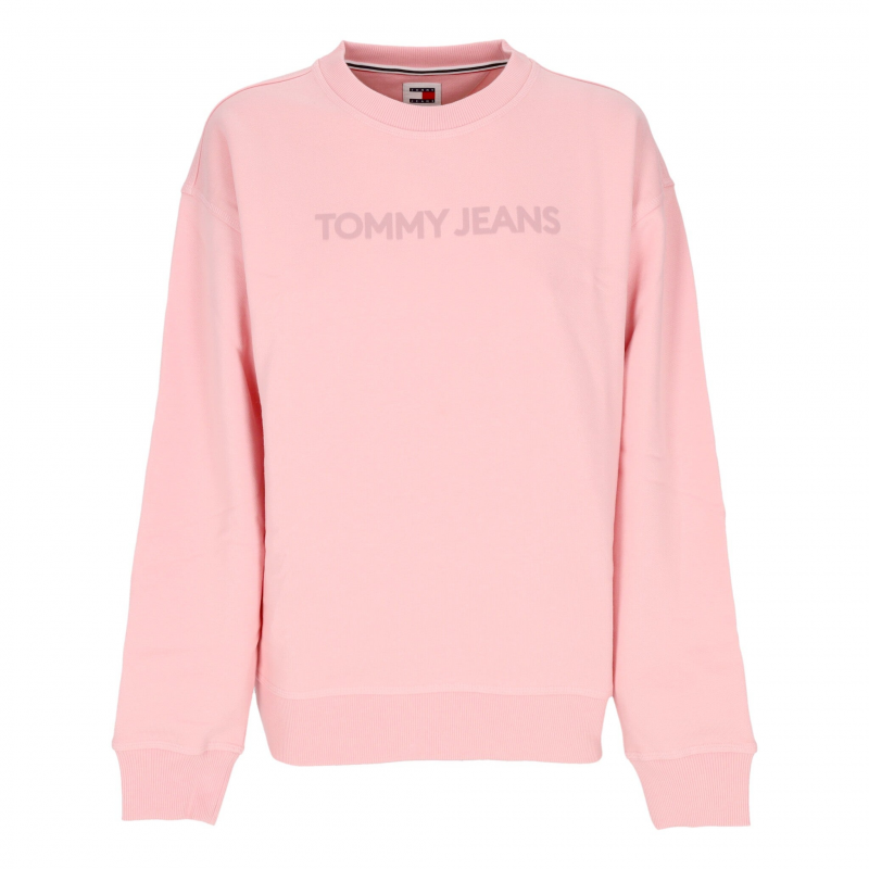Leichtes Damen-Sweatshirt mit Rundhalsausschnitt Relaxed Bold Classic Crewneck Ballet Pink