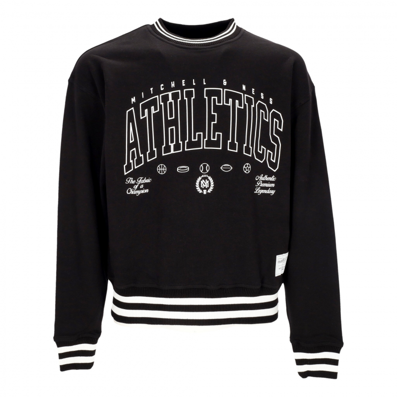 Classics Heavyweight Crewneck Leichtes Herren-Sweatshirt mit Rundhalsausschnitt, Schwarz