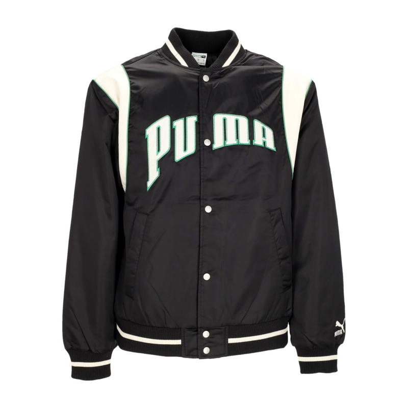 Puma Team For The Fanbase Varsity Jacke Herren College Jacke Schwarz