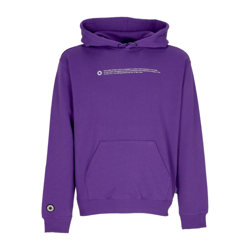 Leichtes Herren-Sweatshirt mit Kapuze und Outline-Logo-Hoodie in Lila