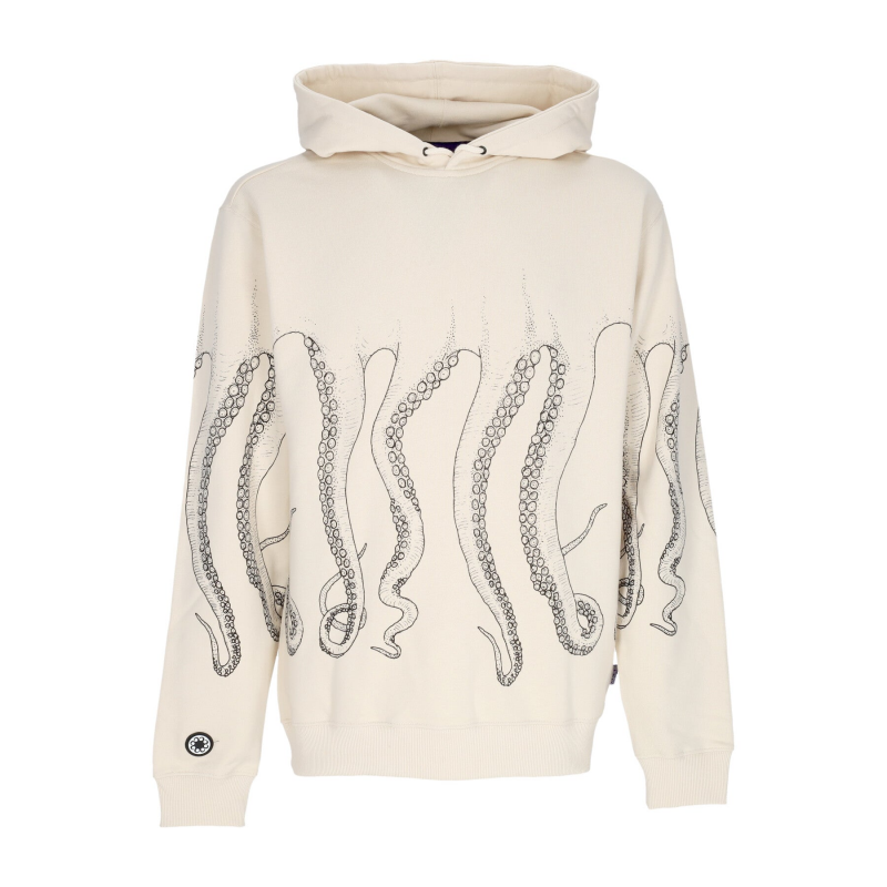 Outline Hoodie Herren Leichter Kapuzenpullover Schwarz/StaubweiB