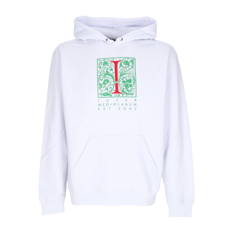 Leichtes Kapuzen-Sweatshirt fur Herren Mediolanum Hoodie WeiB