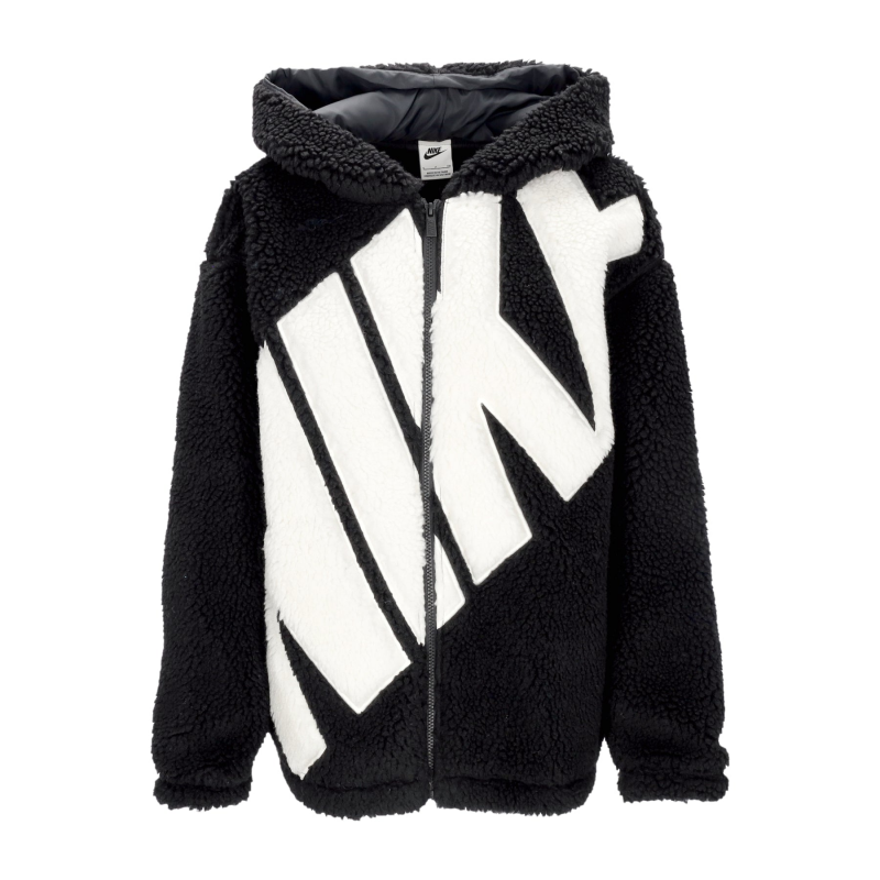 Teddy Bear Damen W Sportswear Logo Hochflorjacke Schwarz/Sail
