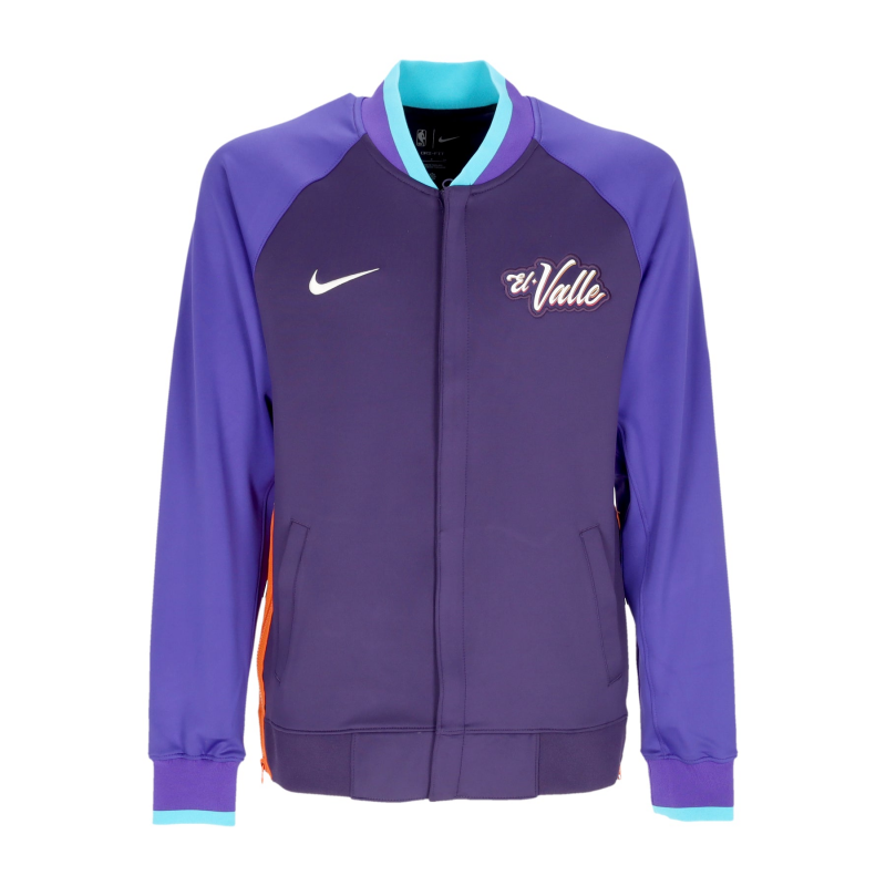Herren College Sweatshirt Nba City Edition 2023/24 Showtime Jacke Phosun Ink/Dark Concord/Brilliant Orange/WeiB