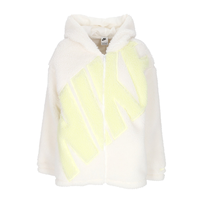 Teddy Bear Damen W Sportswear Logo Hochflorjacke Segel/Leuchtgrun