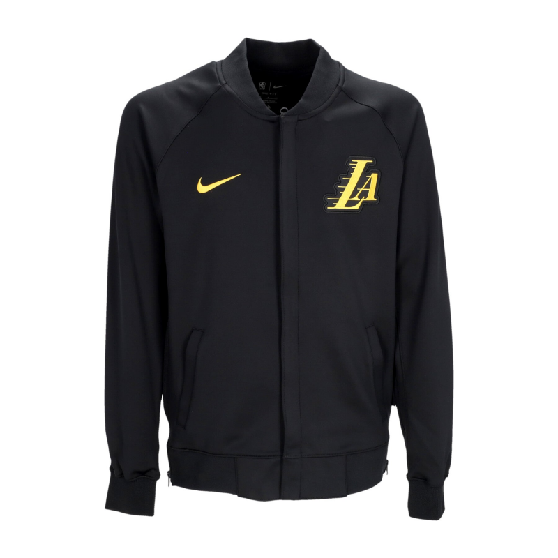 Herren College Sweatshirt Nba City Edition Showtime Dri-fit Jacke mit durchgehendem ReiBverschluss Loslak Schwarz