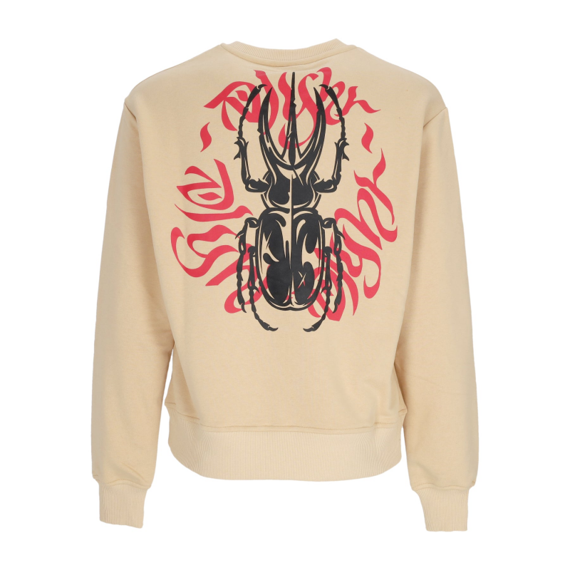 Leichtes Herren-Sweatshirt mit Rundhalsausschnitt von Desert Beatle Crewneck in Beige