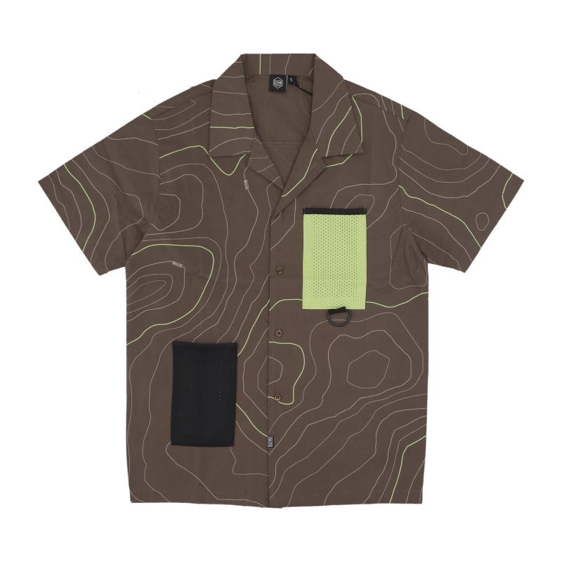 Dune Bowling Shirt Herren Kurzarmhemd Braun
