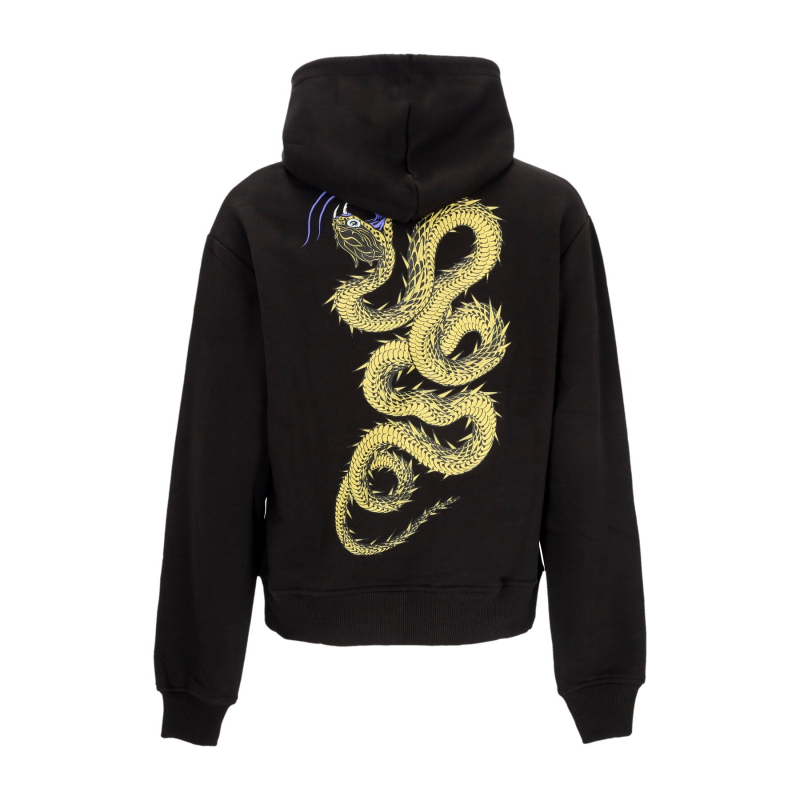 Leichtes Herren-Kapuzenpullover Desert Snake Hoodie Schwarz