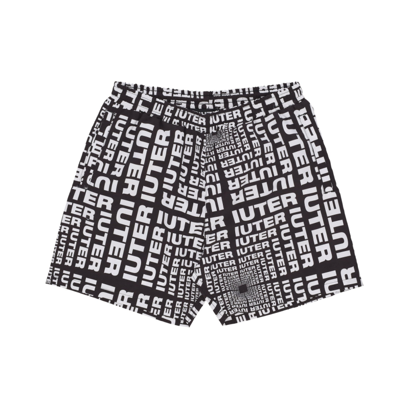 Optical Swimtrunks Schwarze Herren-Badeshorts