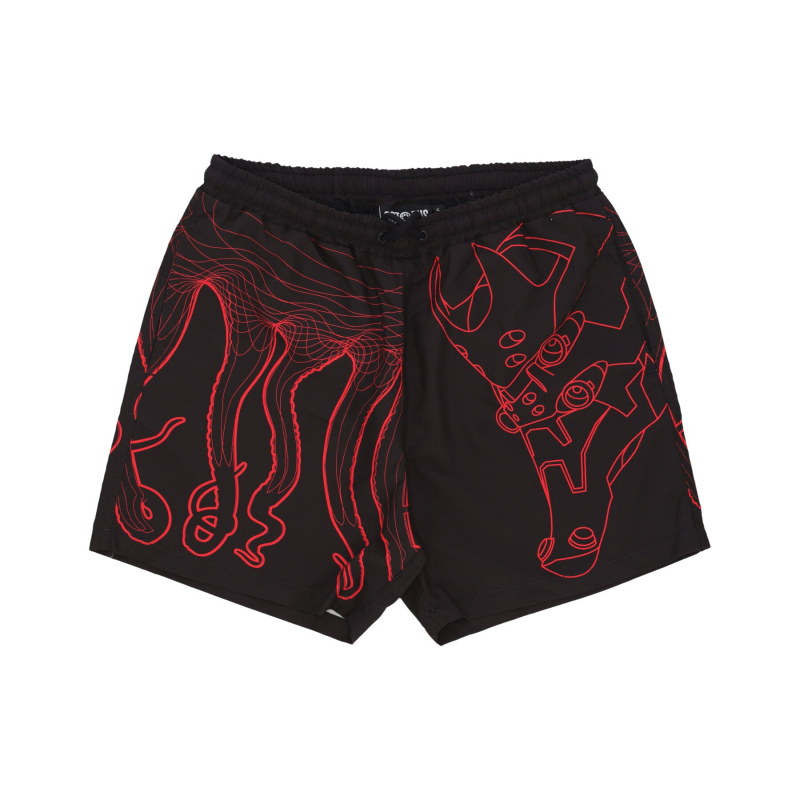 Evangelion 02 Flowing Octopus Swimtrunk Herren Badeshorts Schwarz