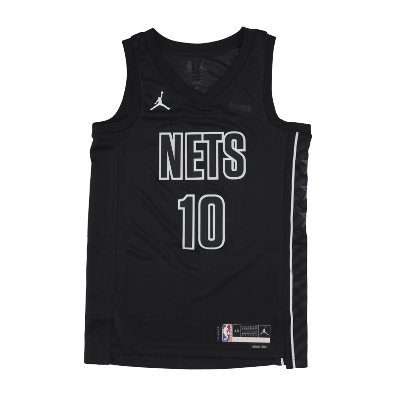 Herren-Basketball-Tanktop NBA Statement Edition 22 Dri-Fit Swingman-Trikot Nr. 10 Ben Simmons Bronet Schwarz