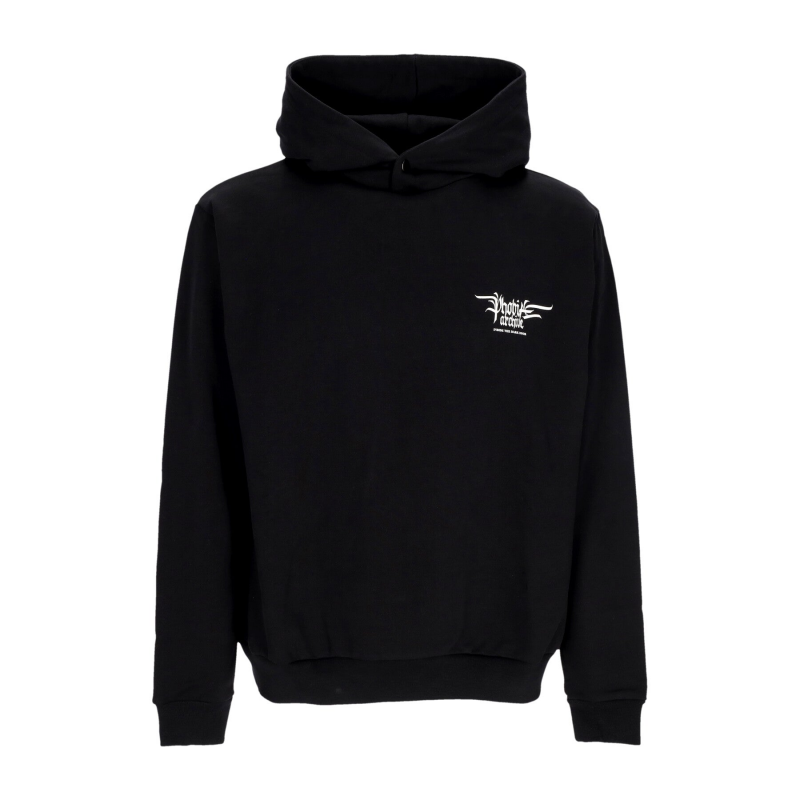 Leichter Herren-Hoodie mit Fiery Cobra-Print Schwarz/Orange