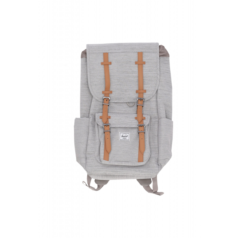 Unisex-Rucksack „Little America“ in Hellgrau mit Kreuzschraffur