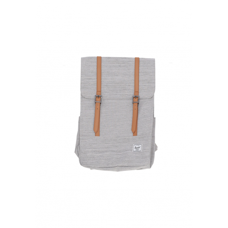 Unisex-Umfrage-Rucksack, hellgrau, Kreuzschraffur