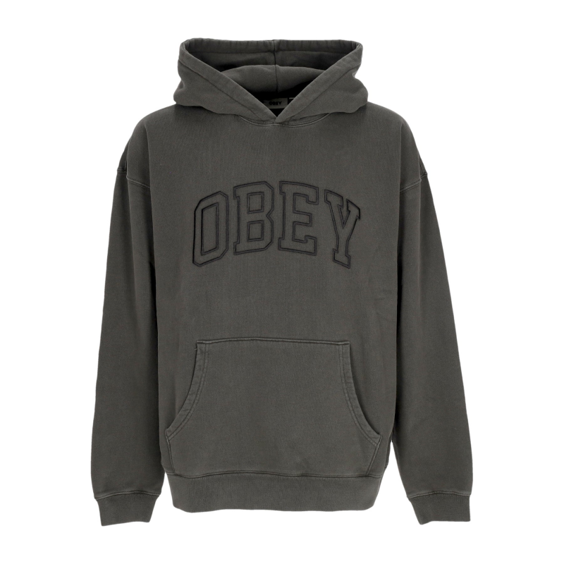 Leichter Herren-Hoodie Pigment Collegiate Extra Heavy Hoodie Pigment Pirate Schwarz