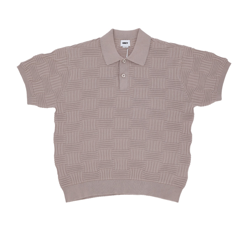 Alfred Polo Sweater Herren Kurzarm-Polopullover Silbergrau