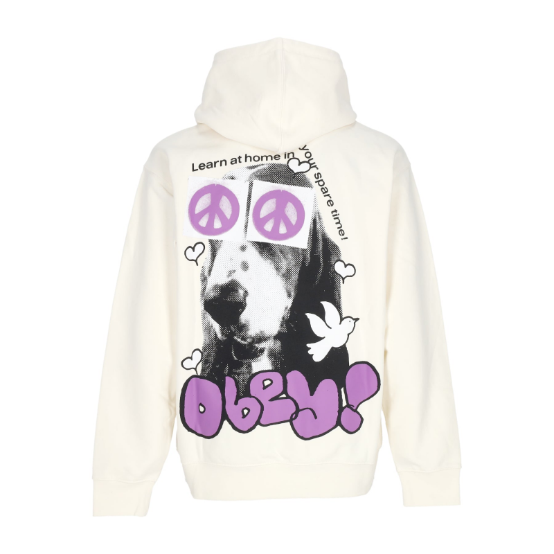 Leichtes Herren-Sweatshirt mit Kapuze, Peace Eyes Box Fit, Premium-Hoodie, ungebleicht
