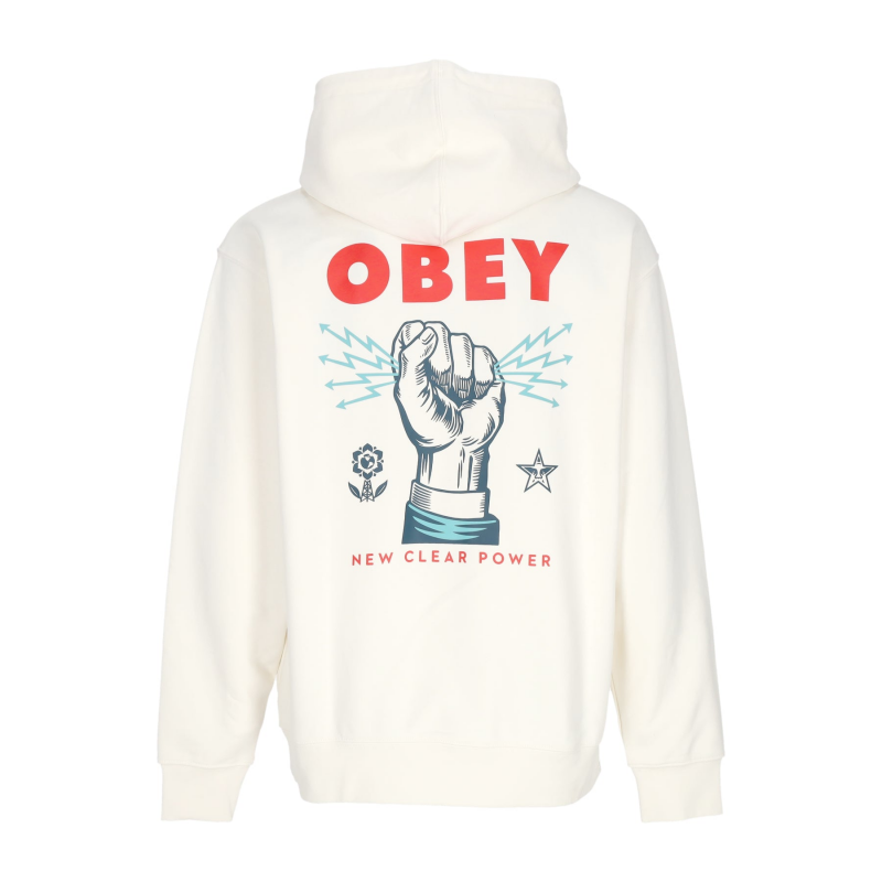 Leichtes Herren-Sweatshirt mit Kapuze, New Clear Power Hoodie, ungebleichtes Fleece