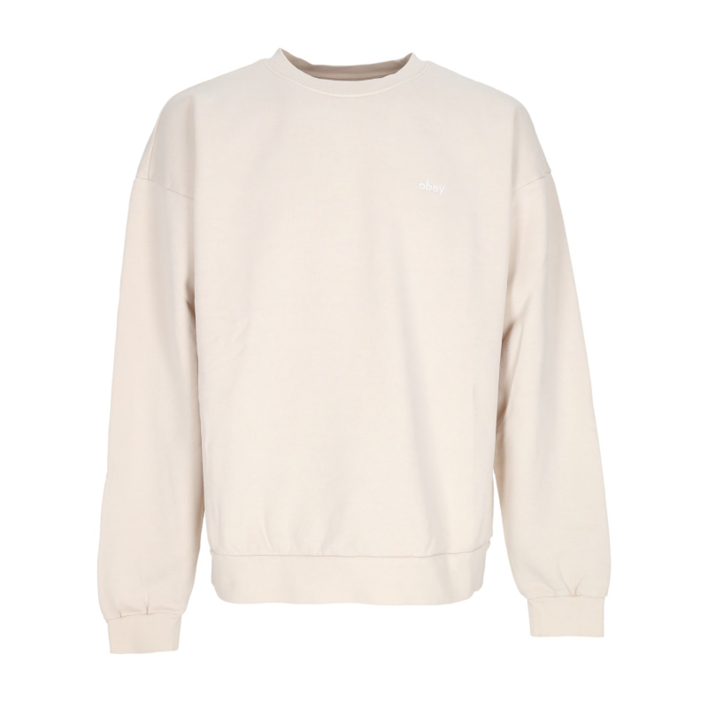 Kleinbuchstaben Pigment Crew Fleece Pigment Clay Leichtes Herren-Sweatshirt mit Rundhalsausschnitt