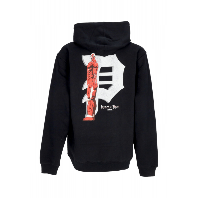 Colossal Dirty P Hoodie X Attack On Titan Schwarzer Herren-Hoodie
