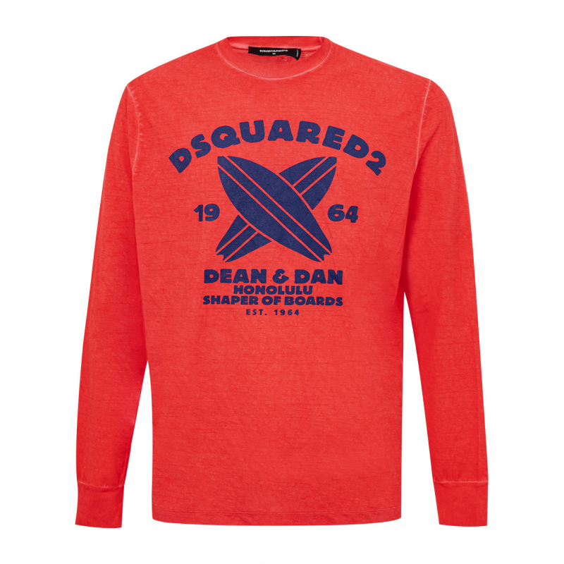 T-Shirt Langarm mit Druck Dsquared2