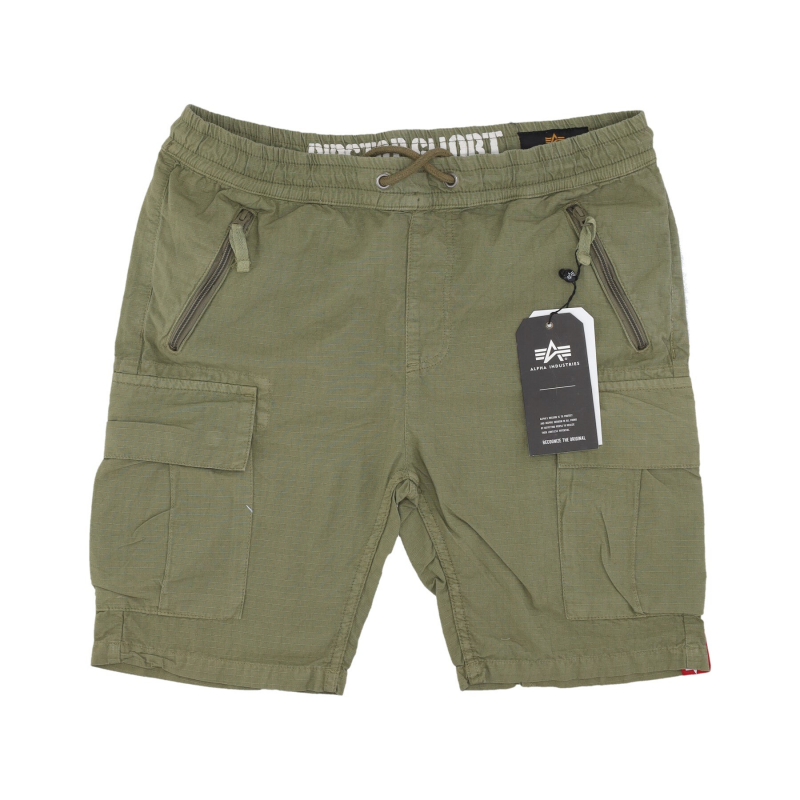Herren Ripstop Jogger Kurze Hose Oliv