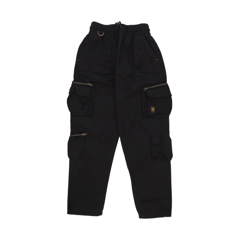 Lange Herren-Cargohose Schwarz