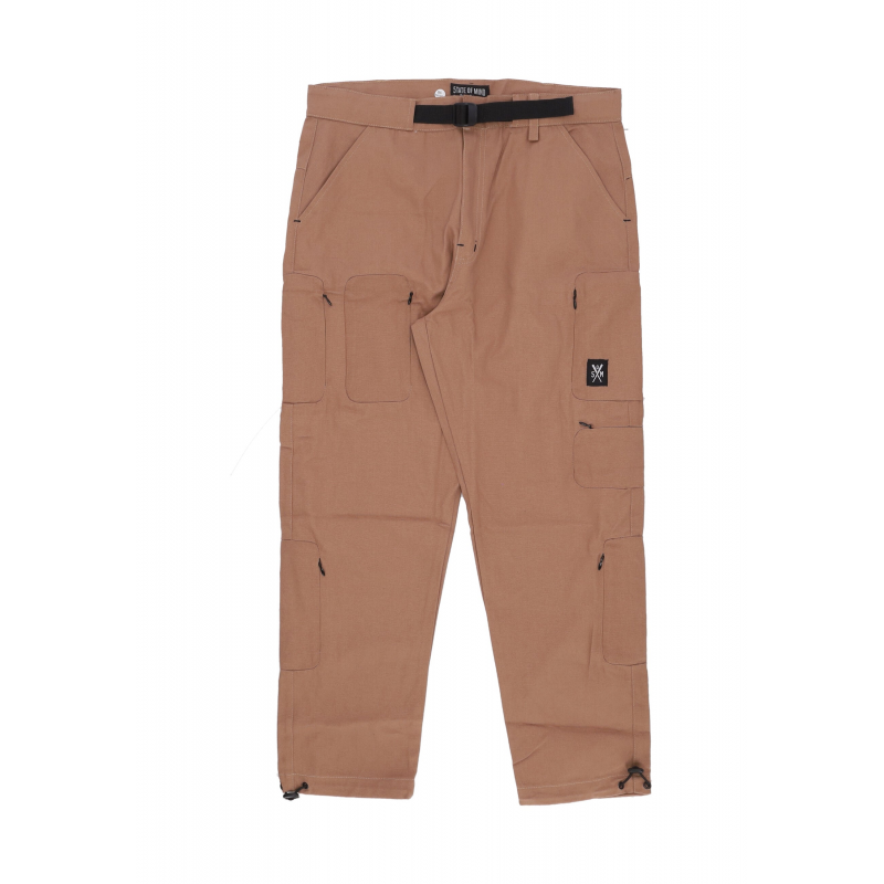 Versteckte Cargohose Braune lange Herrenhose