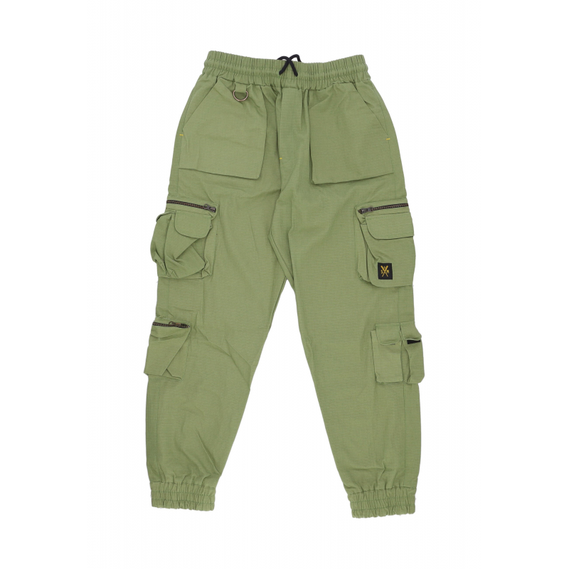 Lange Cargo-Jogginghose fur Herren in Militargrun