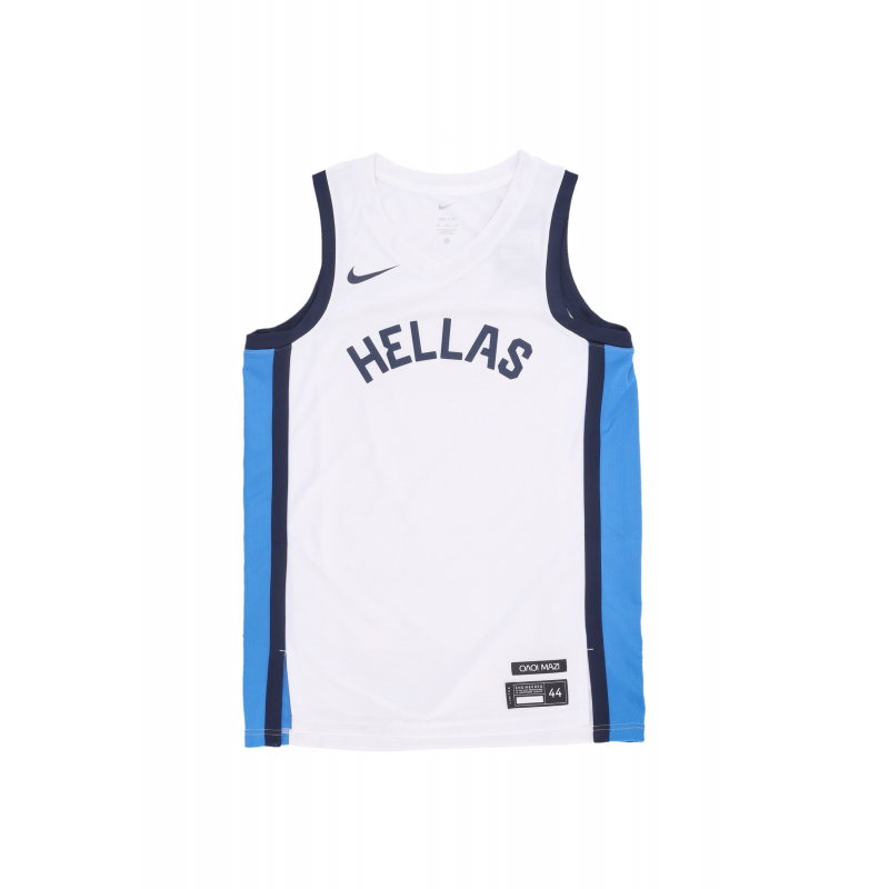 Herren-Basketball-Tanktop Limited Home Jersey Team Griechenland WeiB/Lt Photo Blue