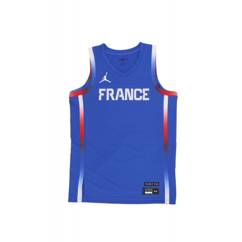 Herren-Basketball-Tanktop Limited Road Basketball-Trikot Team France Hyper Royal/WeiB