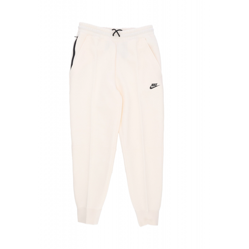 Leichte Damen-Trainingshose W Sportswear Tech Fleece Mid-Rise Jogger Blasses Elfenbein/Schwarz