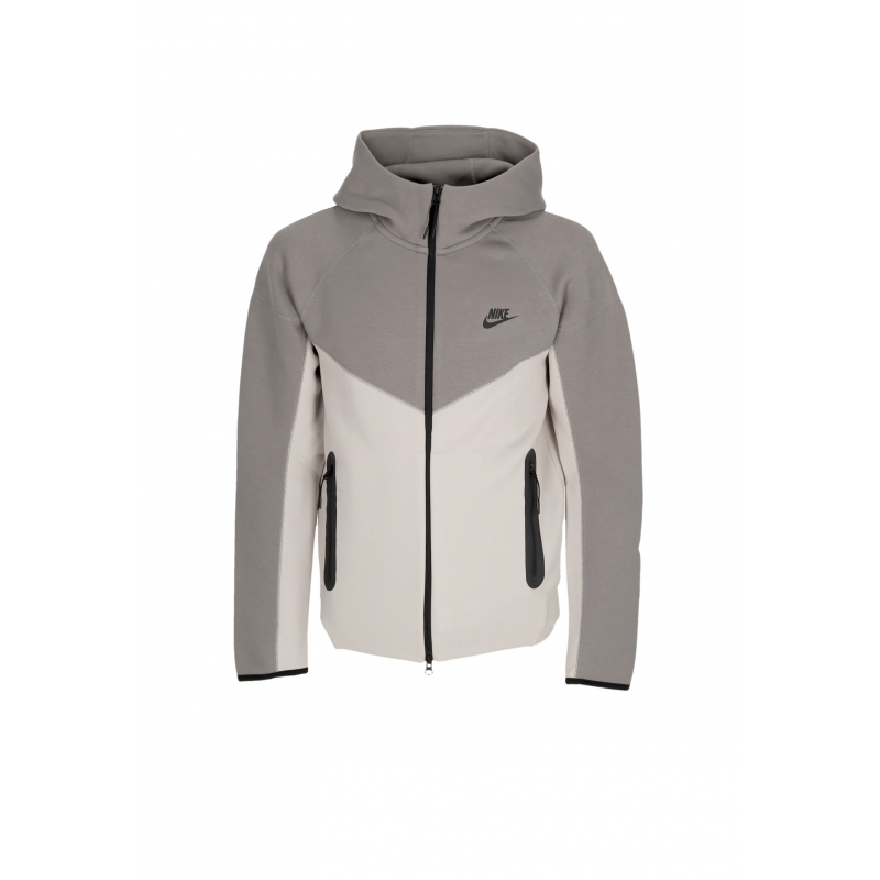 Leichtes Kapuzen-Sweatshirt mit ReiBverschluss, Herren-Tech-Fleece, Windrunner-Hoodie mit durchgehendem ReiBverschluss, Lt Iron Ore/flat Pewter/black