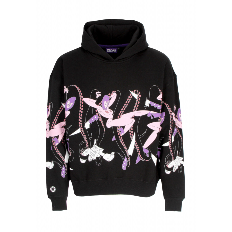 Herren Kapuzenpullover Love Hoodie Schwarz