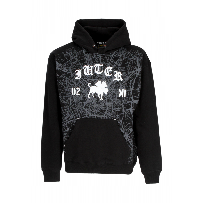 Herren-Hoodie Milan Map Logo Hoodie X Club Dogo Schwarz