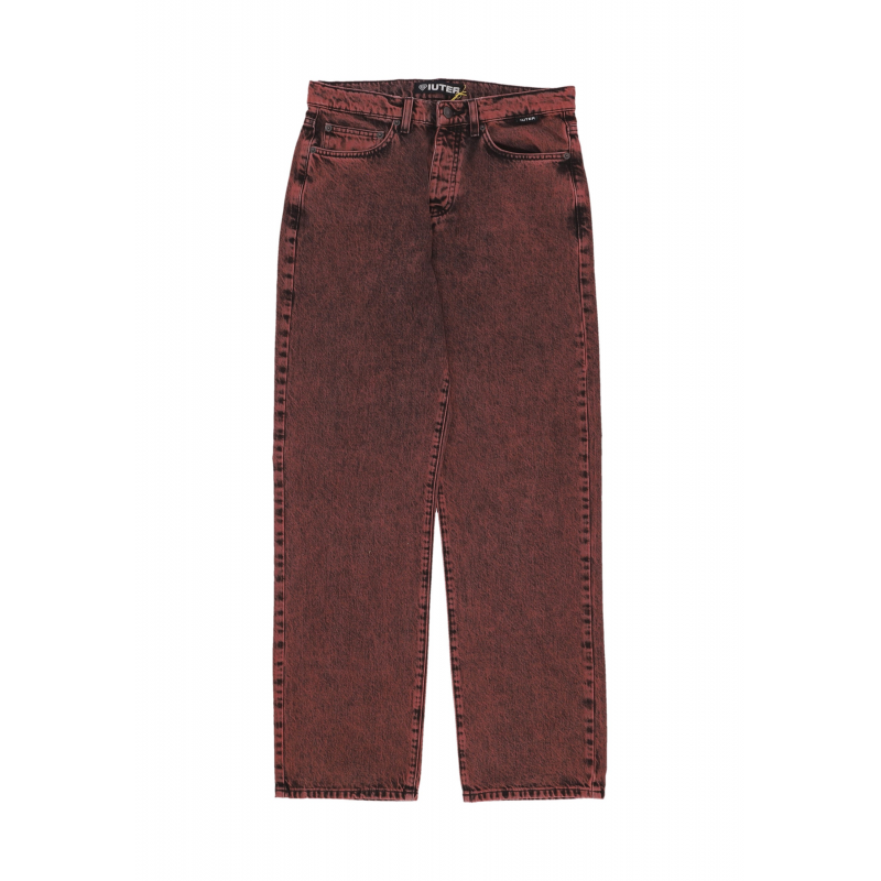 Herrenjeans, lockere Denim-Hosen, Ziegelstein