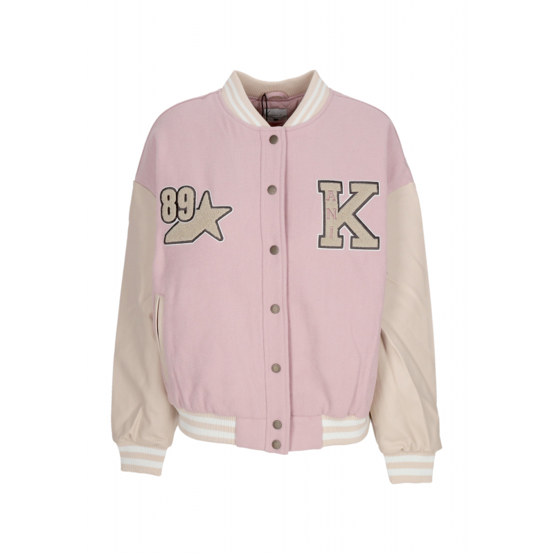 Damen College-Jacke W Retro Patch Star Logo Os College-Jacke Rose/heller Sand