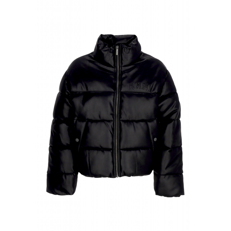 Kurze Daunenjacke fur Damen W Serif Crop Puffer Jacket Schwarz