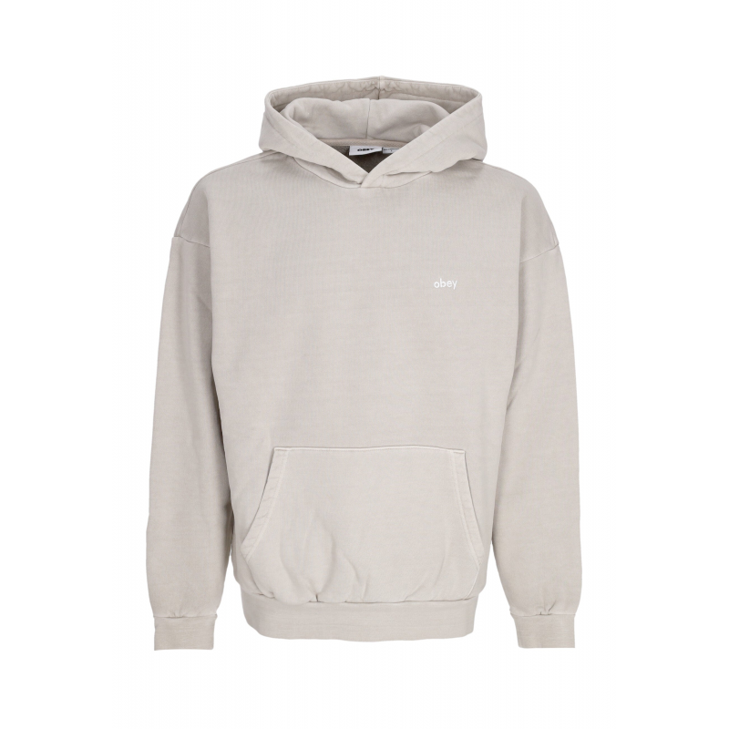 Leichte Kapuze Man Lowercase Pigment Hoodie Fleece Pigment Abbey Stone