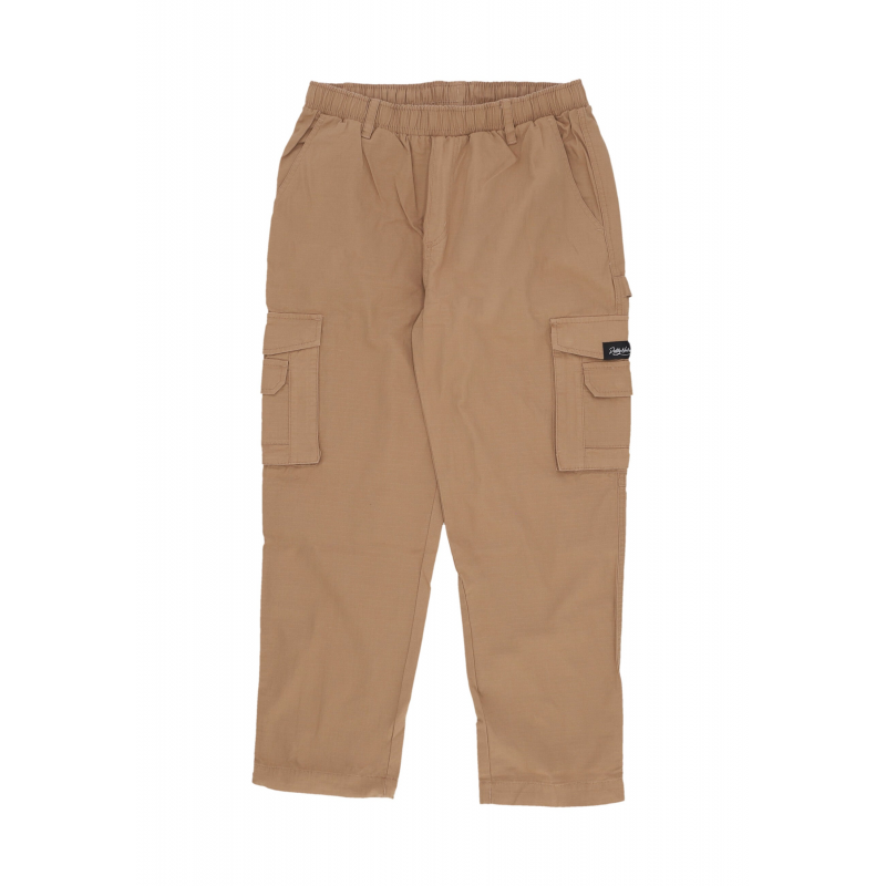 Lange Baggy-Cargohose aus Ripstop fur Herren in Beige