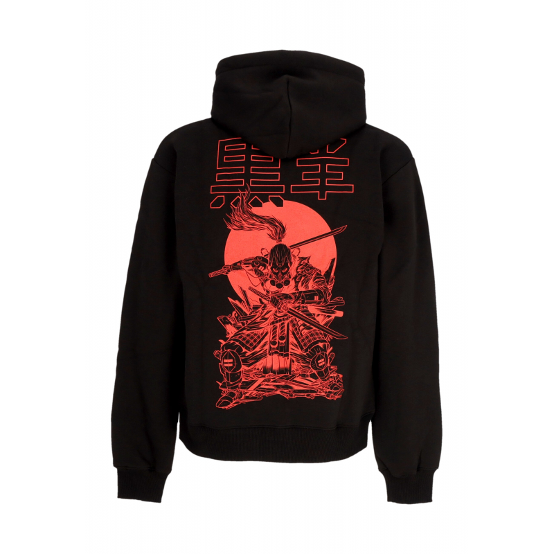 Miyamoto Musashi Outline Hoodie Schwarzer Herren-Hoodie