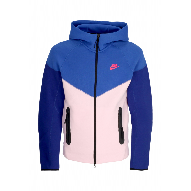 Leichter Hoodie Zip Man Tech Fleece Full-zip Windrunner Hoodie Spiel Royal/pink Schaum/Hyper Pink