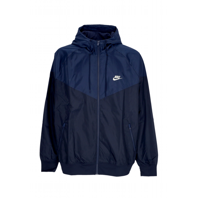 Herren Windjacke Sportswear gewebt Windrunner Kapuzenjacke Obsidian/midnight Navy/Segel