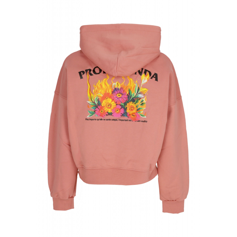 Frauen Short Hoodie W Pyromantics Croptop Hoodie Clay