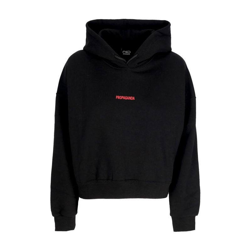 Women's Short Hoodie W Women Ribs Assault Croptop Hoodie Black