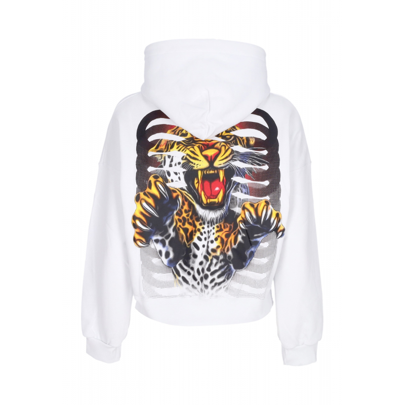 Women's Short Hoodie W Women Ribs Assault Croptop Hoodie White