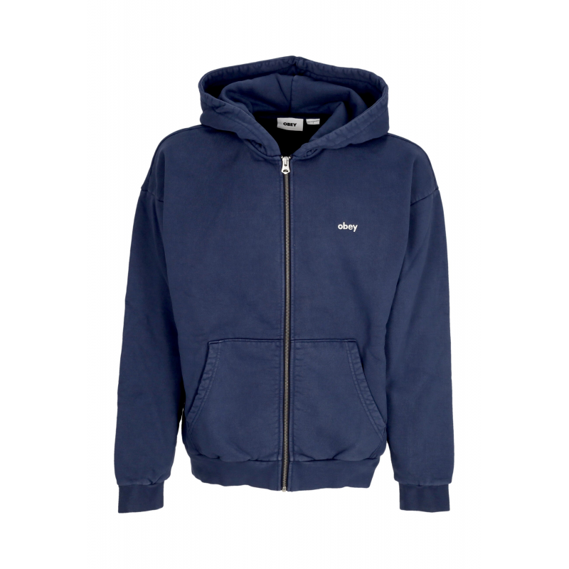 Zip Hoodie Mann Unterkasten Pigment Zip Hoodie Fleece Pigment Academy Navy