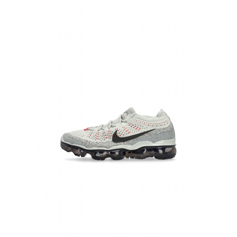 Herren Low Shoe Air Vapormax 2023 Flyknit Licht Silber / Rauch Grau / Pants Rot