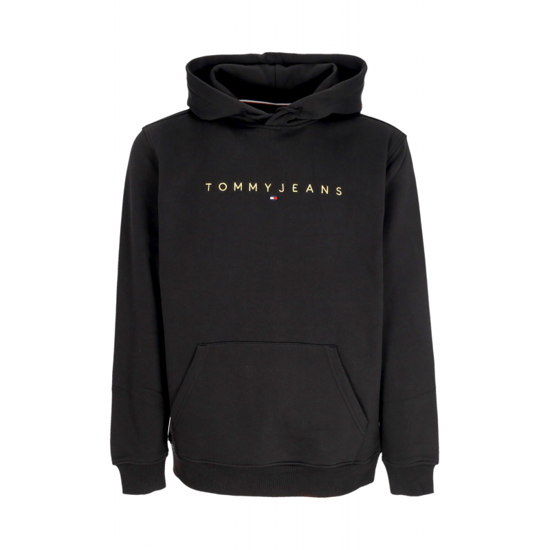 Herren Hoodie Linear Gold Hoodie Schwarz